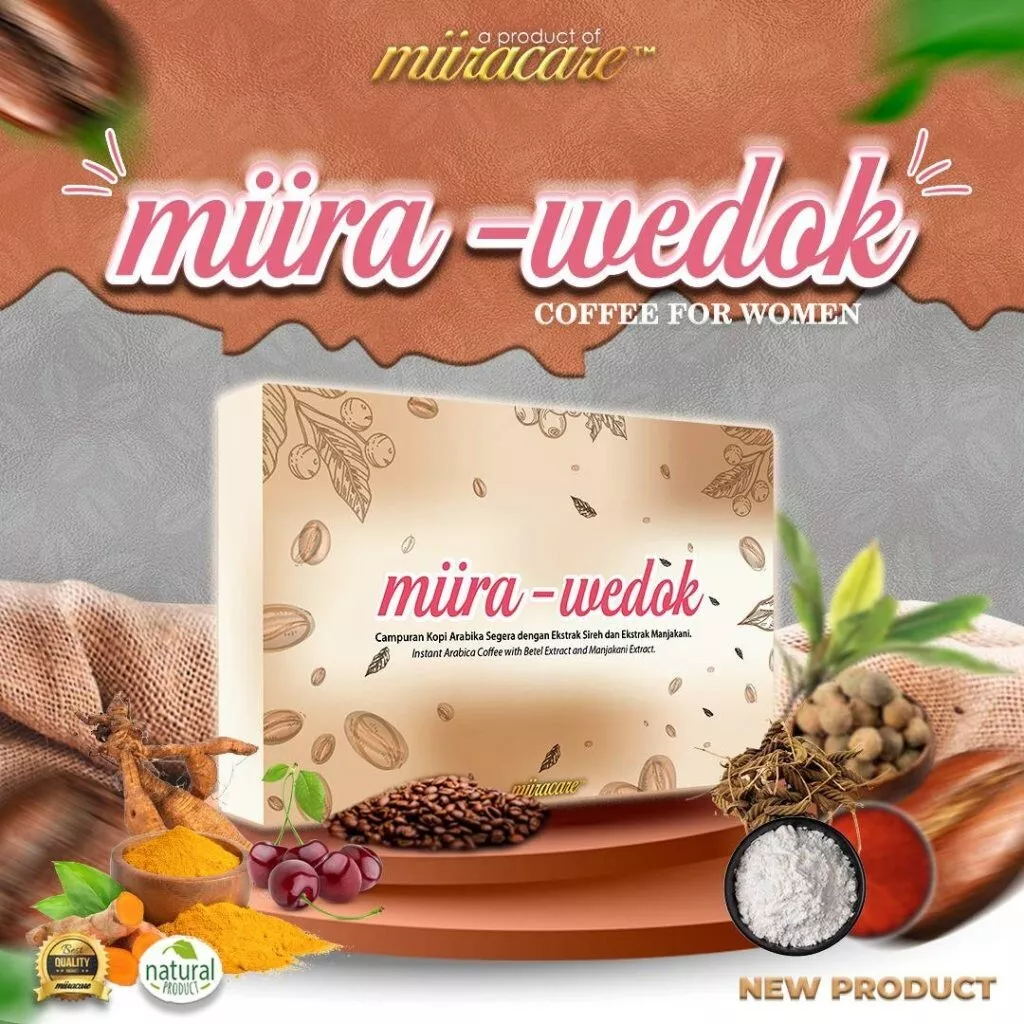 Miira-Wedok Healthy Black Coffee for Women, Instant Arabica Coffee with Herbal Extracts, Supports Skin, Energy & Overall Wellness | 40 Sachets per Packet