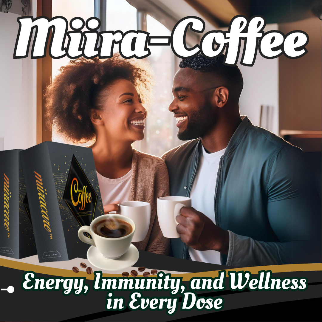 Miira Coffee Boost Your Health with Premium Arabica & Natural Ingredients | Energize Your Day & Support Immunity with Every Sip | 30 Sachets per Packet